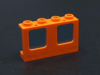 Lego®rám okna dvojitý 1x4x2 - se světle modrými skly