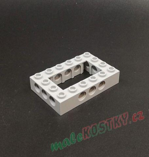 Lego Technic kostka 4x6 - světle šedá - light bluish gray