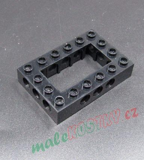 Lego Technic kostka 4x6 - černá