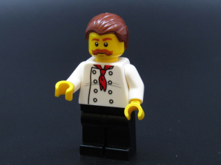 Lego city figurka - pizzař