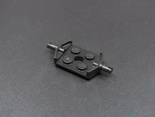 Lego náprava pro kola černá 2x2 - malý pin