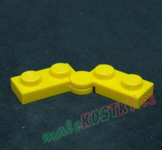Lego destičky ohebné 1x4 - žlutá