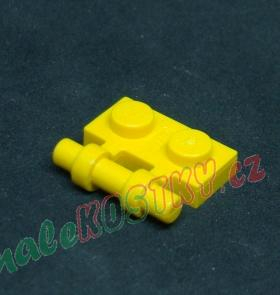 Lego destička speciální 1x2 - žlutá
