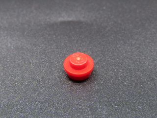 Lego kulatá destička 1x1 - červená 