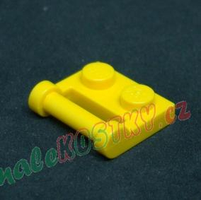 Lego destička speciální 1x2 - žlutá