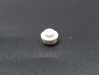 Lego kulatá destička 1x1 - bílá 