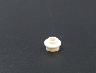 Lego kulatá destička 1x1 se středovým otvorem - bílá