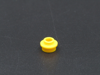 Lego kulatá destička 1x1 se středovým otvorem - žlutá