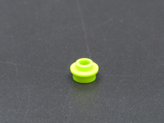 Lego kulatá destička 1x1 se středovým otvorem - lime