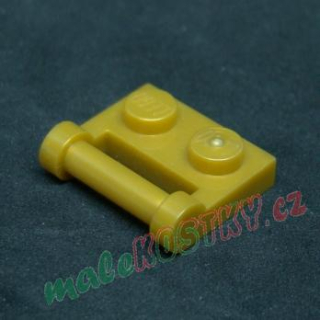 Lego destička speciální 1x2 - leskle zlatá