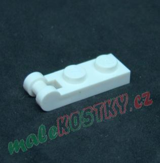 Lego destička speciální 1x2 - bílá