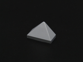 LEGO® šikmá kostička - stříška 1x2 - světle šedá - light bluish gray