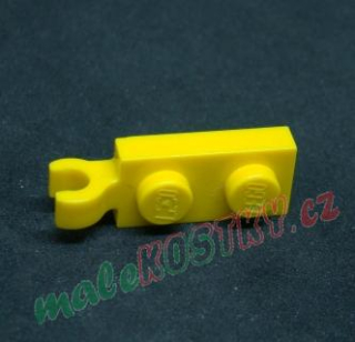 Lego destička s klipem 1x2 žlutá