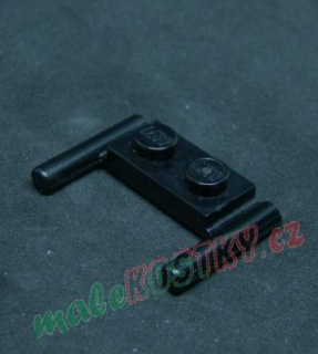 Lego speciální destička 1x2 s držáky černá