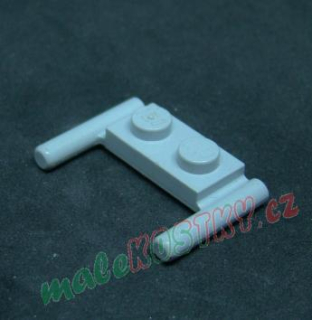 Lego speciální destička s držáky 1x2 světle šedá - light bluish gray