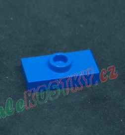 Lego destička s pinem uprostřed - modrá