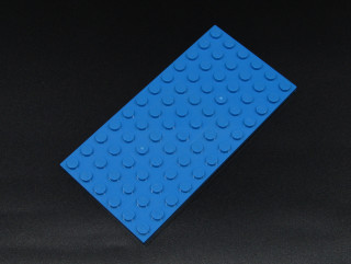 Lego destička 6x12 tmavě azurová