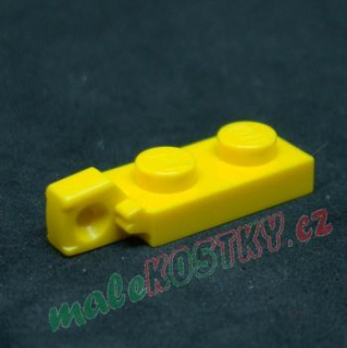 Lego destička speciální 1x2 - pant - žlutá