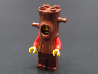 Lego figurka city - maskovaný zloděj v  kostýmu stromu