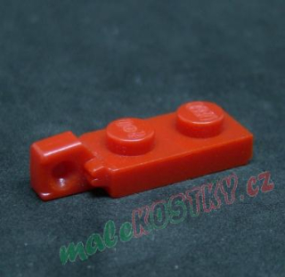 Lego destička speciální 1x2 - pant - červená