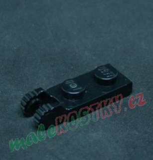 Lego destička speciální 1x2  - černá