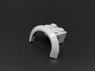 Lego blatník oblouk kruhový světle šedý 4x2 1/2x1 2/3 