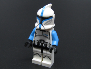 Lego figruka Star wars - Clone Trooper Lieutenant (Phase 1) - PRASKLÉ TĚLO