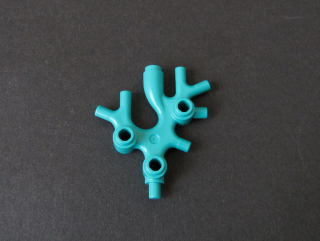 Lego mořské řasy - korál - tmavě tyrkysové