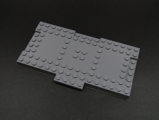 Lego deska 8x16 s výstupky - tmavě šedá - dark bluish gray