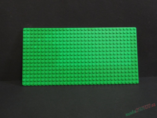 Lego základová deska 16x32 - jasně zelená