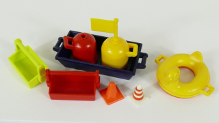 Playmobil přepravky / nádoby / kužely