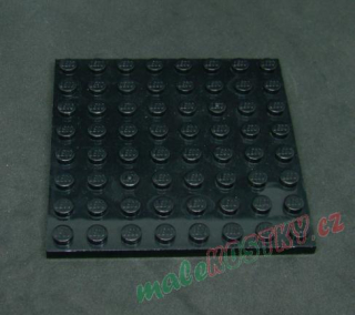 Lego destička 8x8 černá