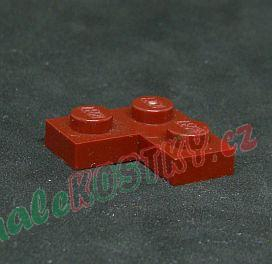 Lego destička rohová 2x2 hnědá - reddish brown