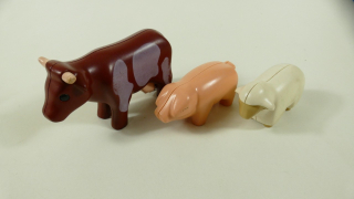 Playmobil kravička, prasátko a ovečka