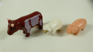 Playmobil kravička, prasátko a ovečka