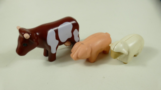 Playmobil kravička, prasátko a ovečka
