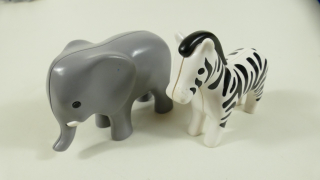 Playmobil zebra a slon