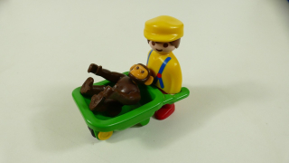 Playmobil vozík s figurkou a opičkou
