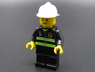 Lego figurka city - hasič - PRASKLÉ RUCE