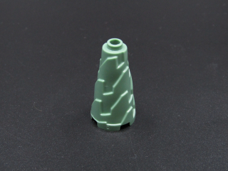 Lego kužel zubatý 2x2x3 - sand green