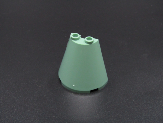 Lego kužel - půlený 4x2x3 - sand green 