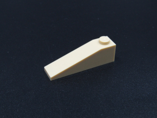 Lego šikmá kostka 18° 4x1 - béžová