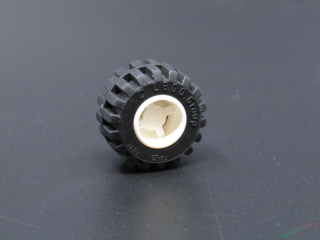 Lego kolo 11mm x 21mm - křížový malý pin bílé 