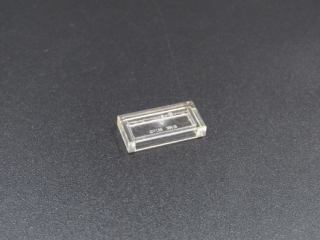 Lego destička hladká 1x2 průhledná