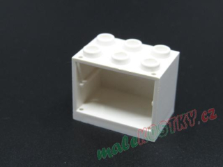Lego skříňka 2x3x2 - bílá