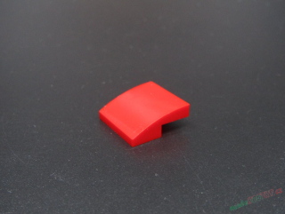 Lego destička zaoblená 2x2 - červená