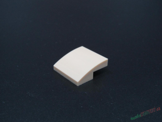 Lego destička zaoblená 2x2 - béžová