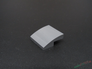 Lego destička zaoblená 2x2 - tmavě šedá - dark bluish gray
