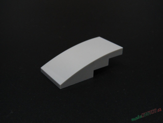 LEGO® zaoblená destička 4x2 - světle šedá - light bluish gray