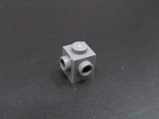 Lego kostička speciální 1x1 s nopy - tmavě šedá - dark bluish gray 